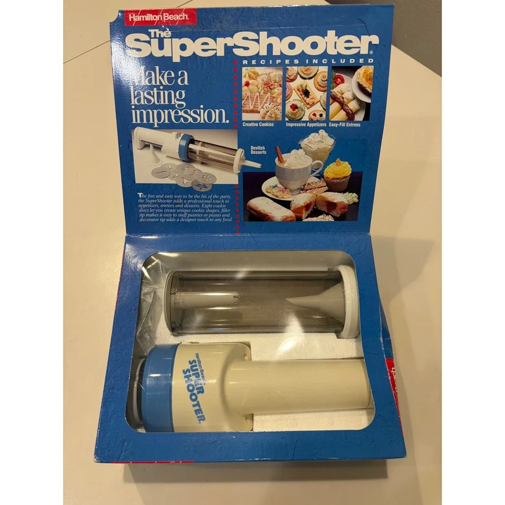 Hamilton Beach SuperShooter Cordless Cookie Press Food Decorator Vintage 80100